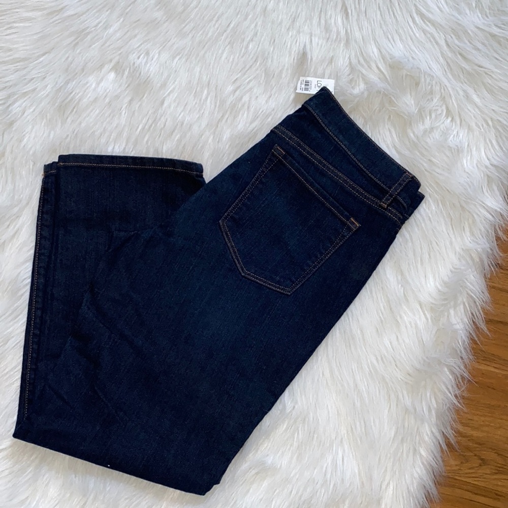 Loft Original Straight Crop Jeans. Sz. 8